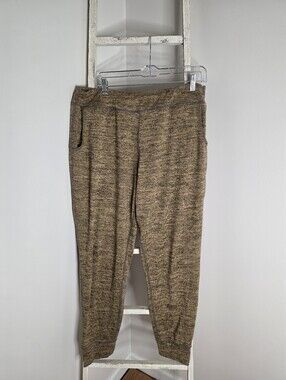 LOGO By Lori Goldstein Women's Large Pull On Joggers With Zipper Ankle Detail